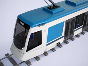 stadler tango city tram with 4k textures 3D Model