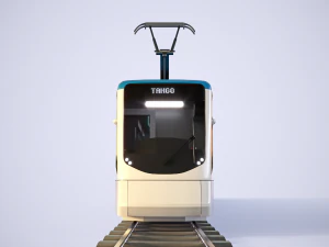 stadler tango city tram with 4k textures 3D Model