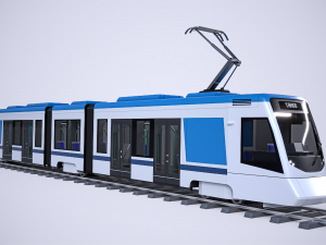stadler tango city tram with 4k textures 3D मॉडल