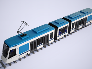 stadler tango city tram with 4k textures 3D मॉडल