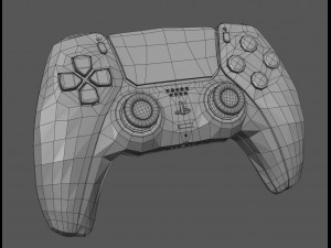 dualsense controller playstation 5 low-poly 3D Model