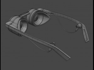 modern looking minimalist vr headset Modelo 3D