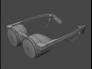 modern looking minimalist vr headset Modelo 3D