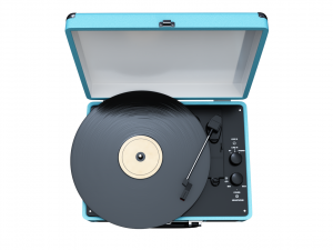 victrola vintage suitcase record player low-poly Modèle 3D