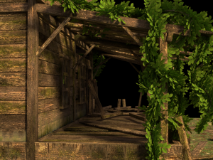 old abandoned wild west building 3D Modell