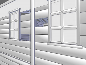 old abandoned wild west building 3D Modell