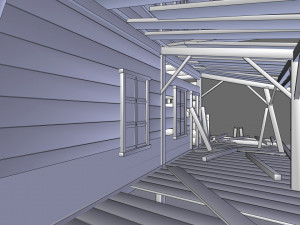 old abandoned wild west building 3D Modell