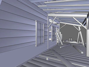 old abandoned wild west building 3D Model