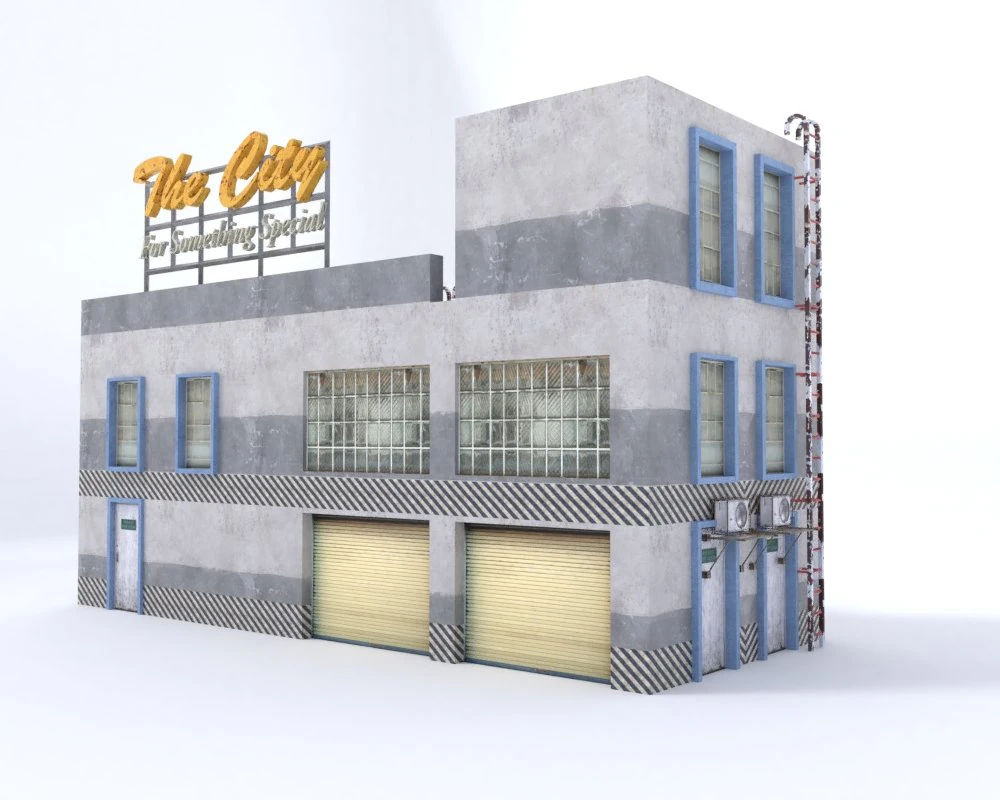 city building 3D Model .c4d .max .obj .3ds .fbx .stl .blend 