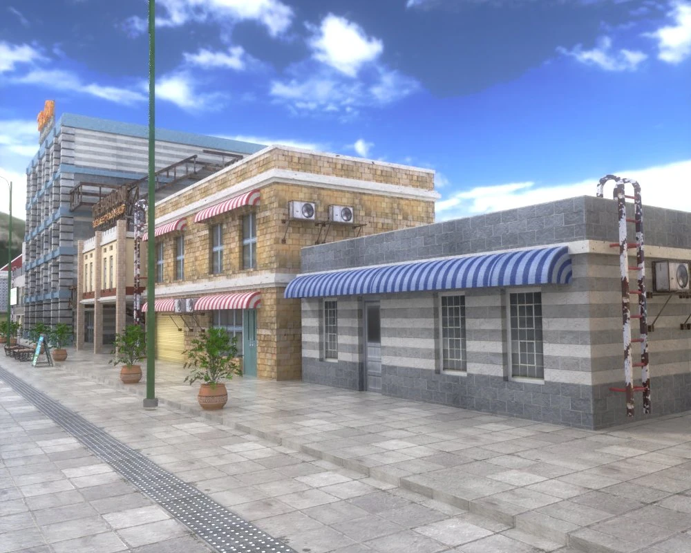 city building 3D Model .c4d .max .obj .3ds .fbx .stl .blend 