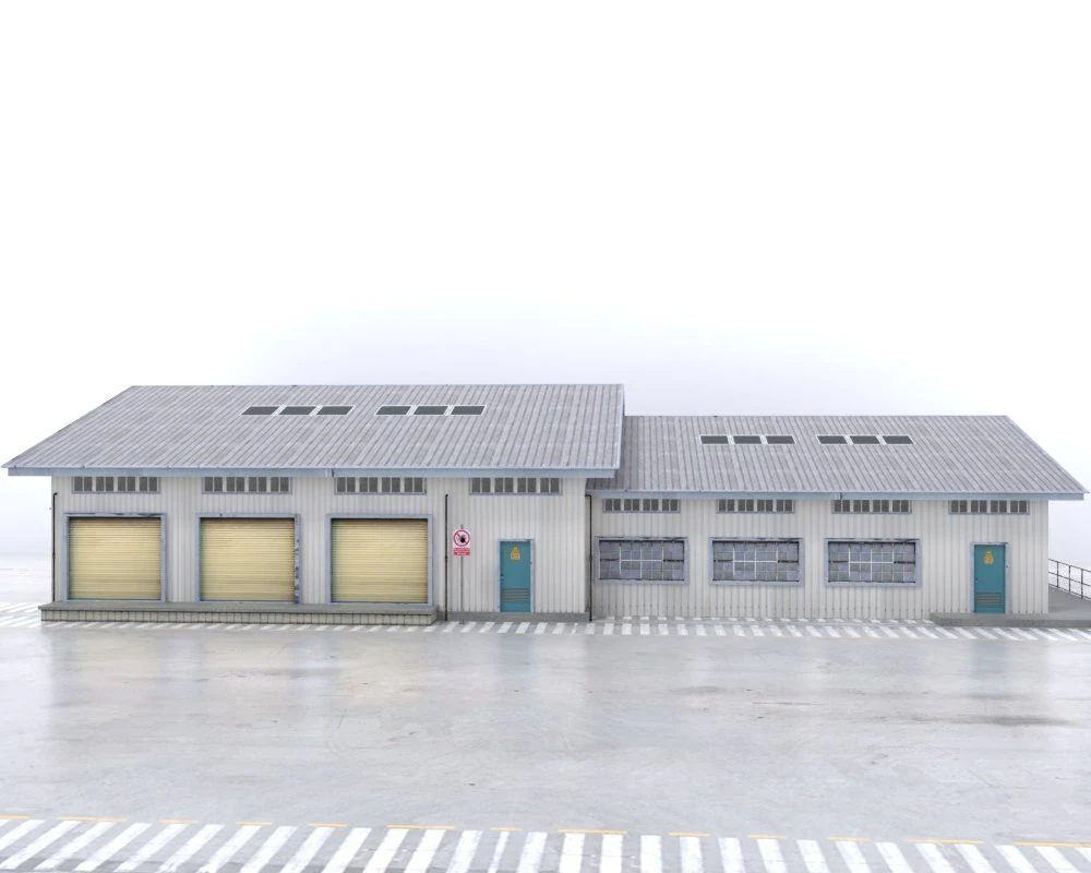 armazém Modelo 3D .c4d .max .obj .3ds .fbx .stl .blend