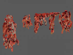 antigo edif&iacute;cio danificado abandonado Modelo 3D