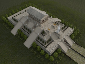 greece architecture historical temple building parthenon Modelo 3D