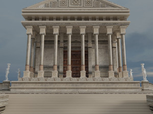 greece architecture historical temple building parthenon Modelo 3D
