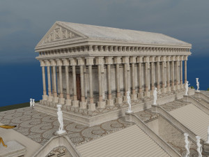 greece architecture historical temple building parthenon Modelo 3D