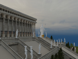 greece architecture historical temple building parthenon Modelo 3D