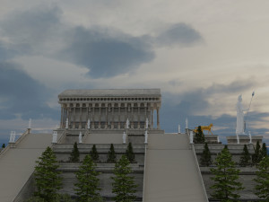 greece architecture historical temple building parthenon Modelo 3D