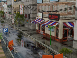 realistic urban city building pack low-poly 3D Model