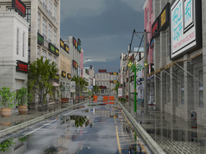 realistic urban city building pack low-poly Modelo 3D