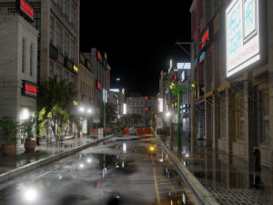 realistic urban city building pack low-poly Modelo 3D