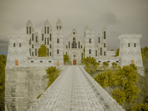 old medieval gothic castle historical fantasy Modelo 3D