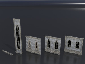old medieval gothic castle historical fantasy Modelo 3D