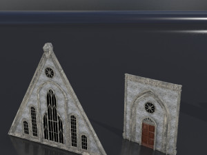 old medieval gothic castle historical fantasy Modelo 3D