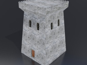 old medieval gothic castle historical fantasy Modelo 3D