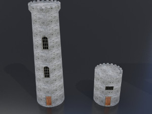 old medieval gothic castle historical fantasy Modelo 3D