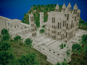 old medieval gothic castle historical fantasy Modelo 3D