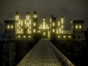 old medieval gothic castle historical fantasy Modelo 3D