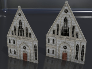 old medieval gothic castle historical fantasy Modelo 3D