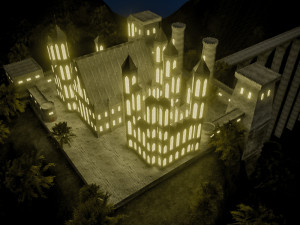old medieval gothic castle historical fantasy Modelo 3D