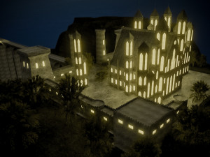 old medieval gothic castle historical fantasy Modelo 3D
