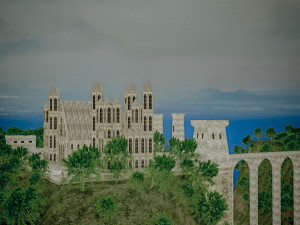old medieval gothic castle historical fantasy Modelo 3D