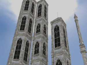 old medieval gothic castle historical fantasy Modelo 3D