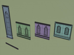 old medieval gothic castle historical fantasy Modelo 3D
