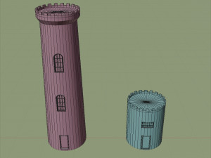 old medieval gothic castle historical fantasy Modelo 3D