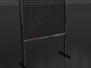 post apocalypse metal warehouse furniture pack Modelo 3D