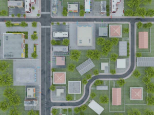 3d small city town tileable scene 3D Model