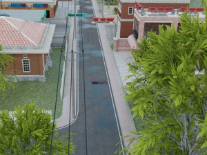3d small city town tileable scene 3D Model