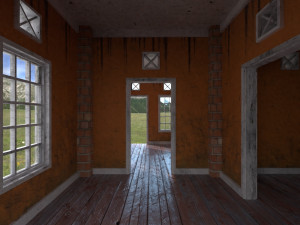 3d small city town tileable scene 3D Модель
