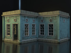 3d small city town tileable scene 3D Модель