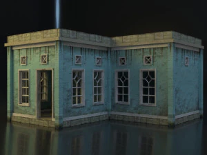 3d small city town tileable scene 3D Model