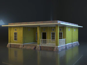 3d small city town tileable scene 3D Model
