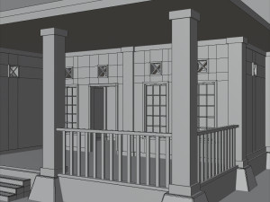 3d small city town tileable scene 3D Модель