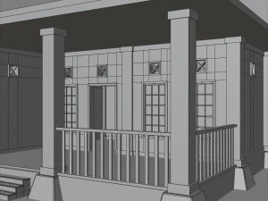 3d small city town tileable scene 3D Model