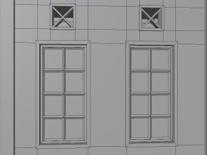 3d small city town tileable scene 3D Модель