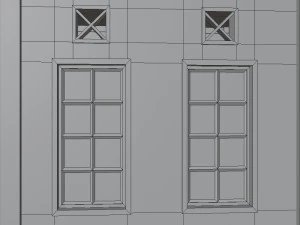 3d small city town tileable scene 3D Model