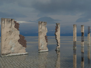 building set apocalypse war old ruin survival Modelo 3D